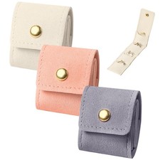 3PCS Mini Travel Jewelry Bag,Small Travel Jewelry Organizer Case,Foldable Min...