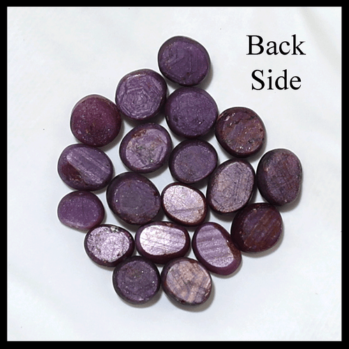 Cosmic Star Berry ~ 19 PC Natural Ruby High Quality 5.6mm-7mm Cabochon Gemstones - Picture 7 of 11
