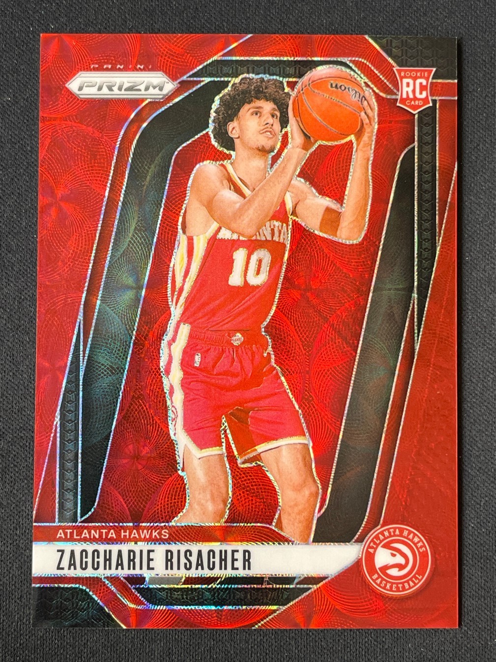 Zaccharie Risacher 2024-25 Panini Prizm RC Red Choice /88 #265