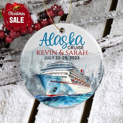 Alaska Cruise Ornament,Christmas Ornaments,Cruise Gifts,Alaska Ornament,Perso...