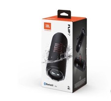 JBL Flip 7 Bluetooth Waterproof Portable Speaker System Black Cylinder Fabric