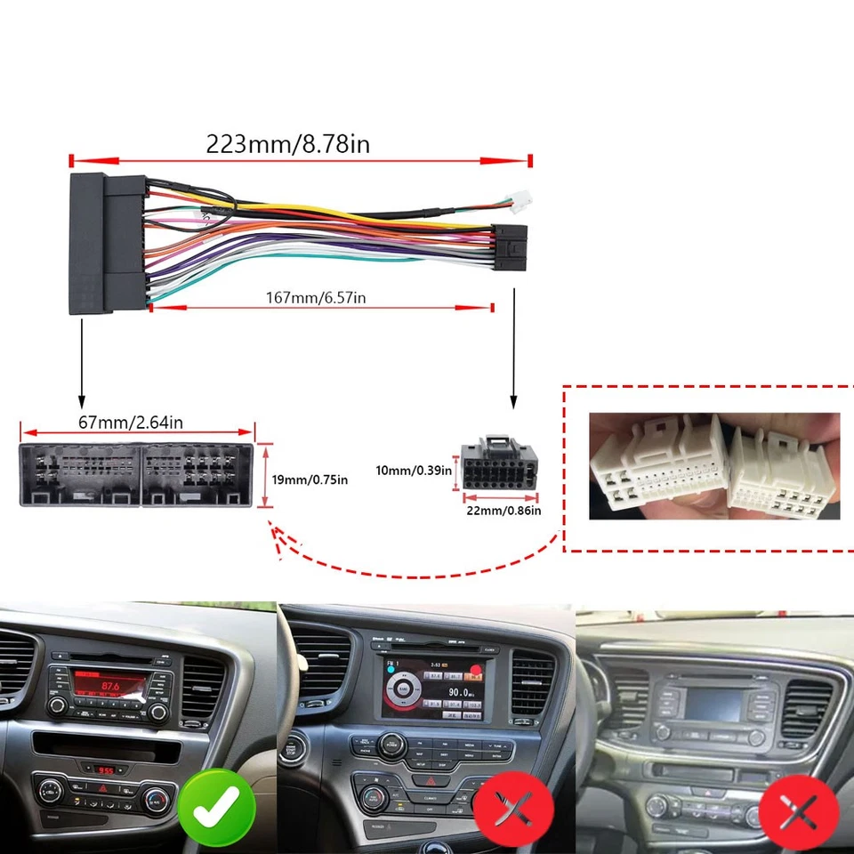 Stereo For Kia Optima K5 2011-2013 Android 13 Wireless Apple CarPlay Car Radio Foto 3 de 4