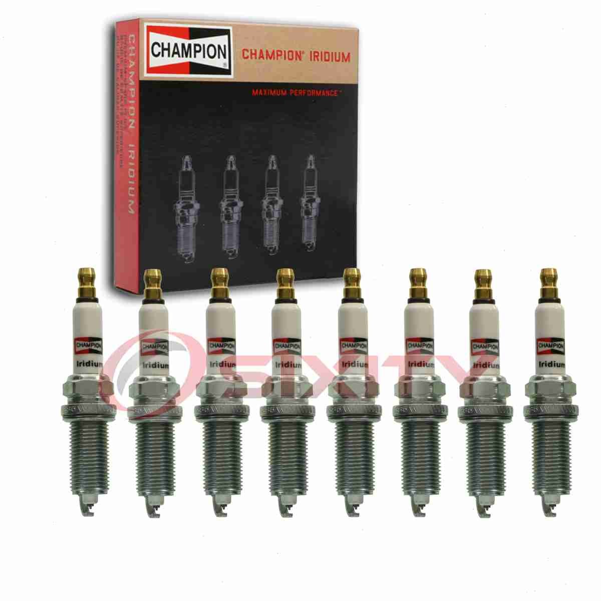 8 pc Champion Iridium 9010 Spark Plugs for SP079888AB REC10WMPB 92145 if