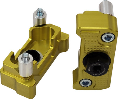 Driven Racing - DRCAX-204GD - Captive Axle Block Sliders - Gold - XSR 700  FZ-07