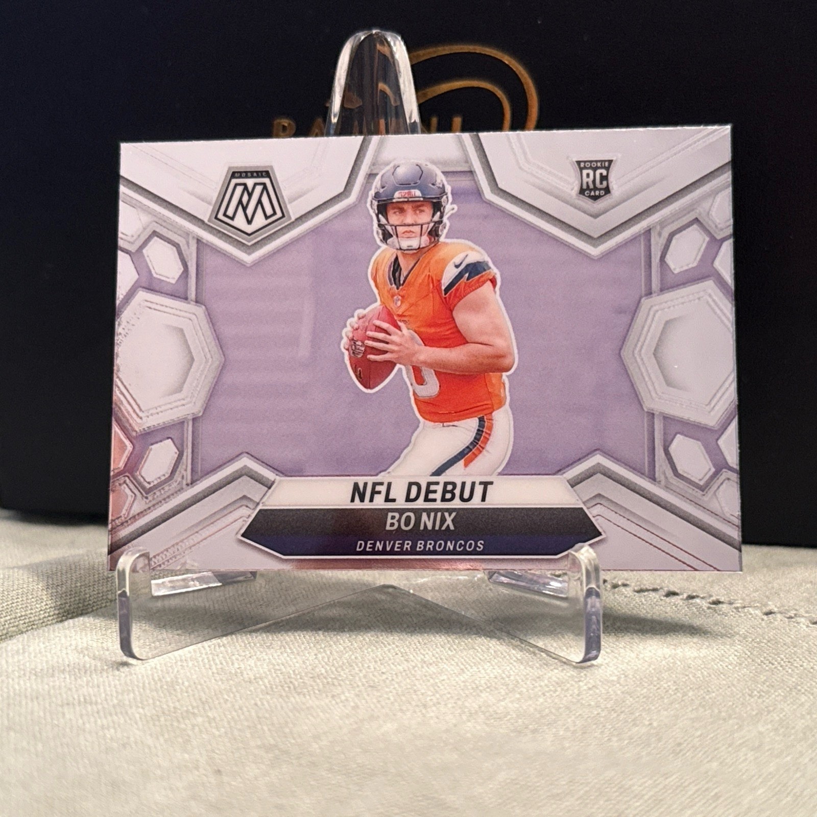 2024 Panini Mosaic - NFL Debut Bo Nix #271 Silver Prizm (RC)