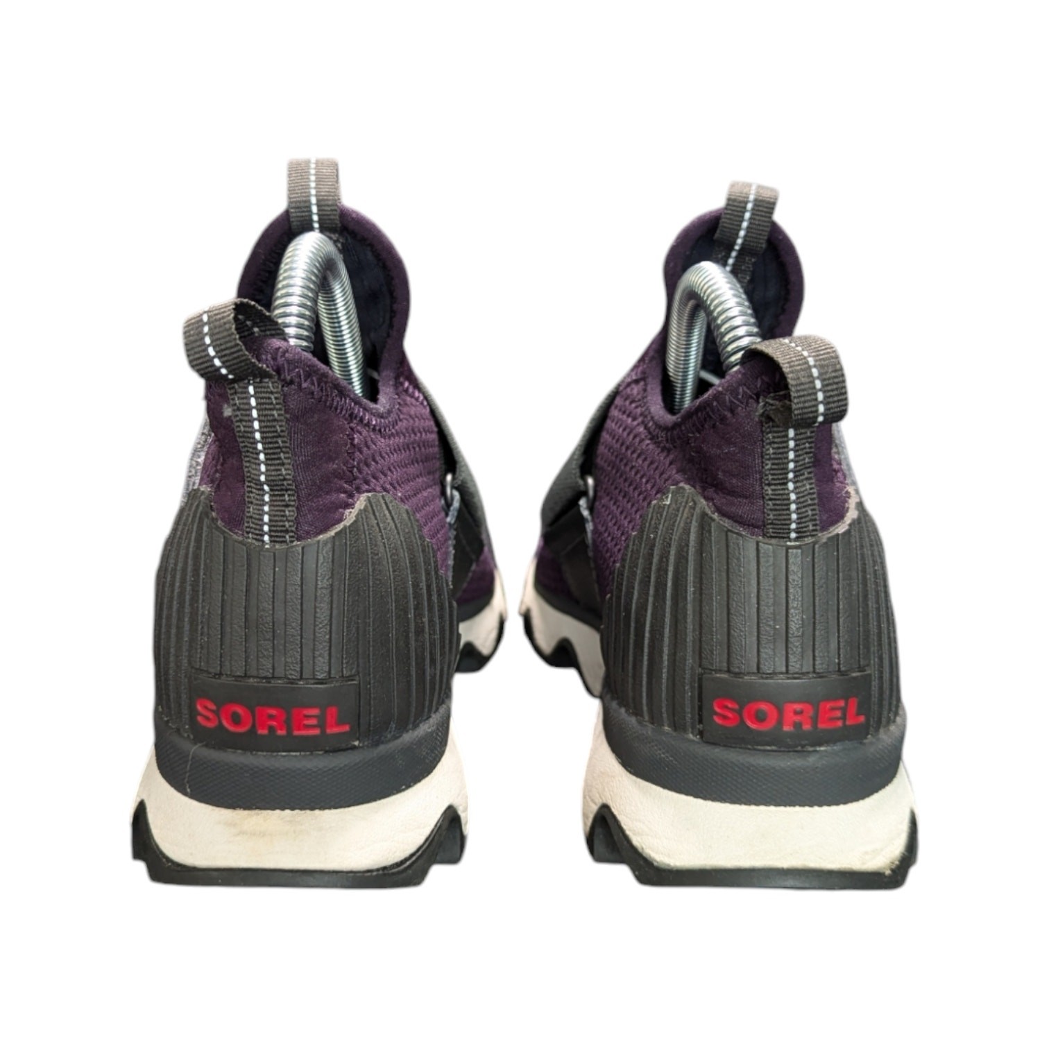 SAOLA Sneakers Sorel Kinetic viola prugna scura suola smerlata cinturini elasticizzati donna 6