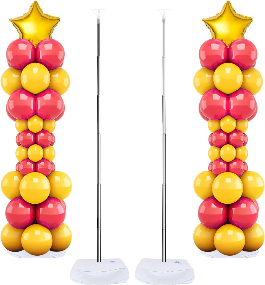 Balloon Column Stand Set of 2, 6.6ft Balloon Arch Stand Adjustable Balloon Colum - Image 3 of 4