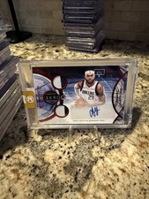 2025-26 Topps 3 Three Red Daniel Gafford TRIPLE GAME-USED TAG PATCH AUTO #/5