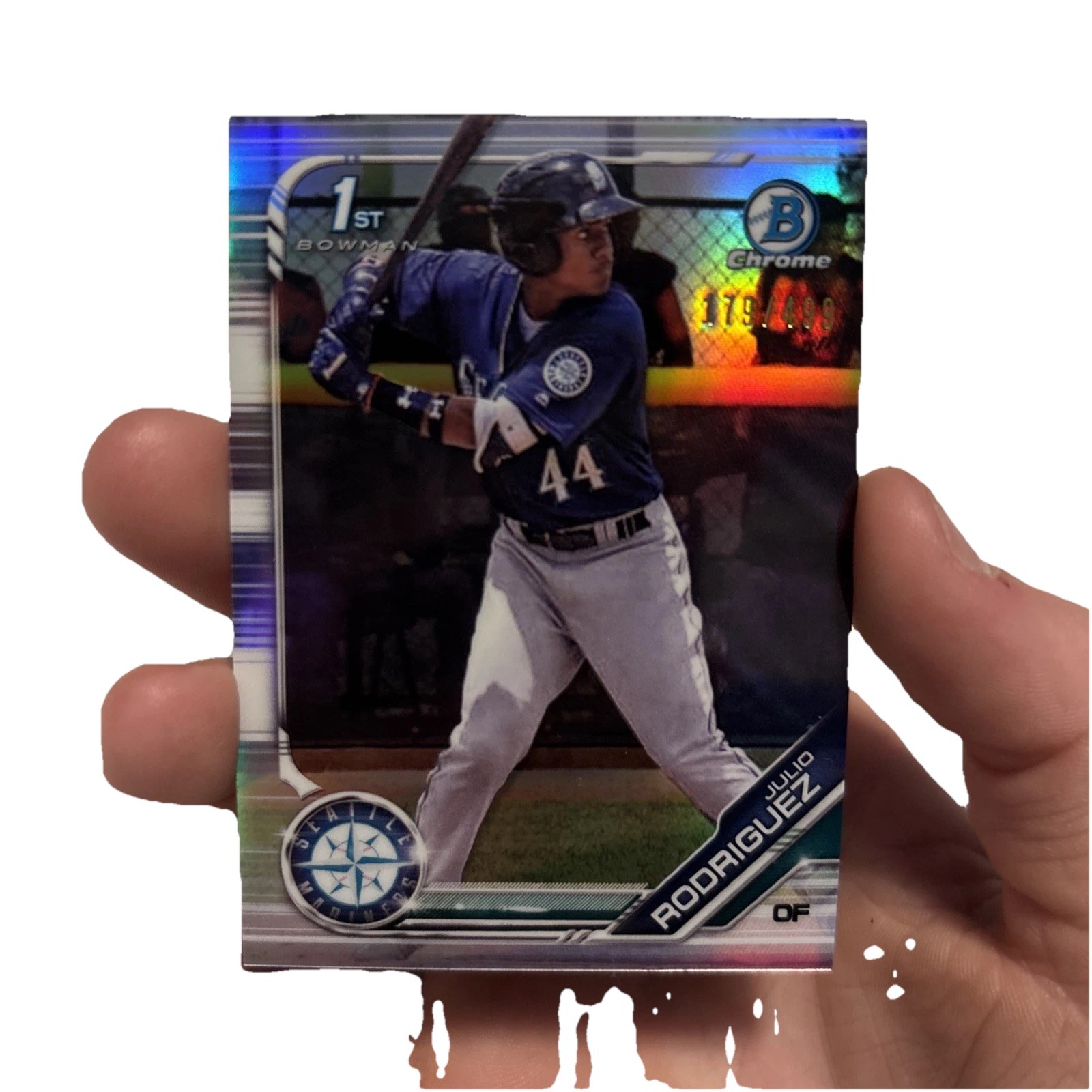 2019 Bowman - Chrome Prospects Julio Rodriguez #BCP-33 Refractor /499 (RC)