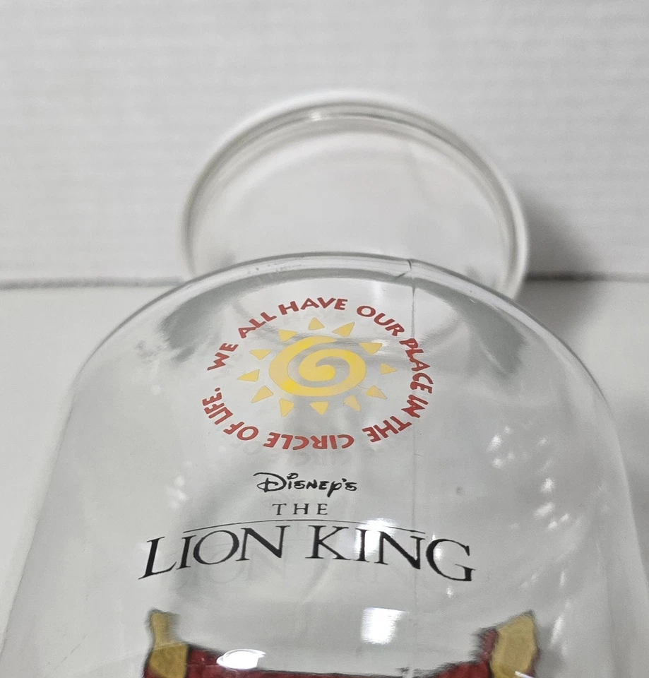 Anchor Hocking - The Lion King Simba & Mufasa Glass Pitcher Jug - 90's Disney - Image 4 of 4