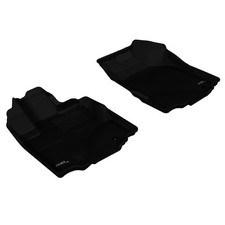 3D MAXpider Custom Fit Kagu Black 1st Row Floor Liners for Honda Ridgeline