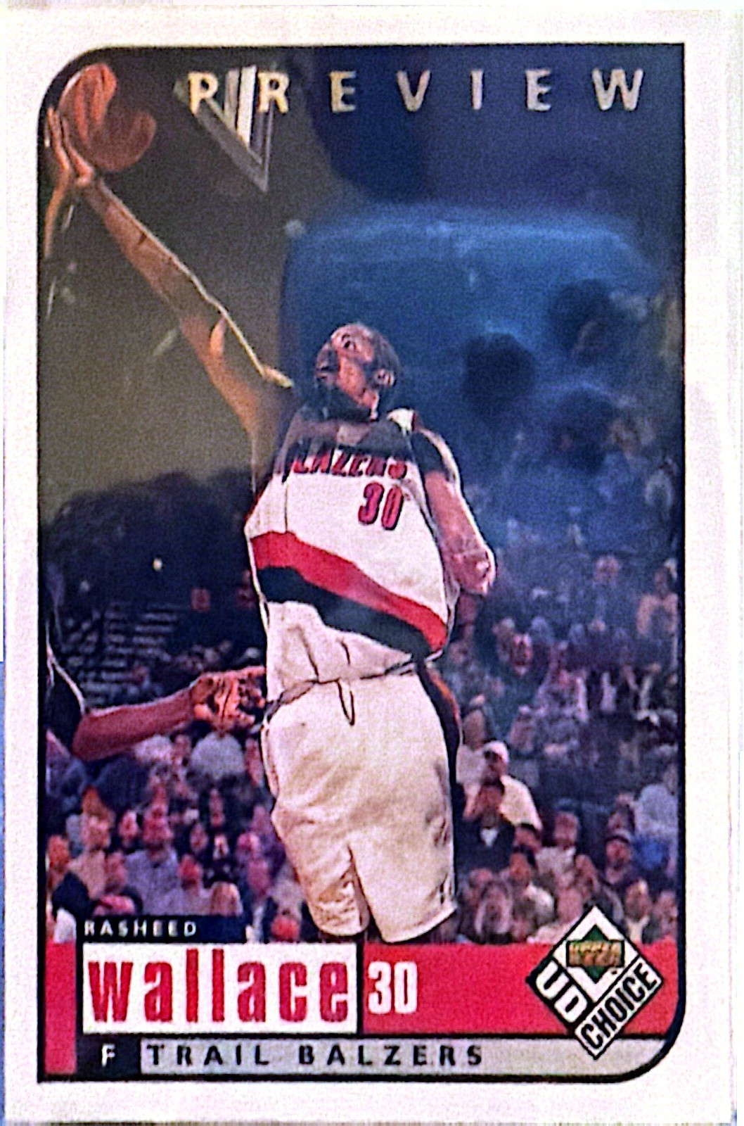 1998-99 Upper Deck UD Choice Preview - Rasheed Wallace #118