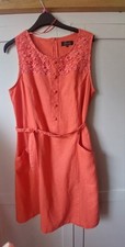 Womens Linen Dress By Peacocks  Size 14