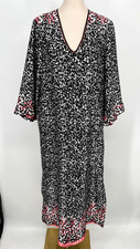 Oscar de la Renta Vintage Pullover S/M Muumuu Loungewear Caftan Maxi dress red
