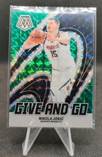 2023-24 Panini Mosaic Give and Go Mosaic Green #6 Nikola Jokic Nuggets Card