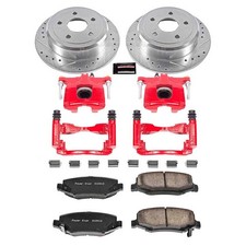 Power Stop High Performance Brake Upgrade Kit Cross-drilled And Slotted Rotors Power Stop High Performance Brake Upgrade Kit Cross-drilled And Slotted Rotors