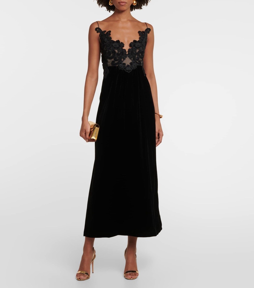 chinese dress ladies Zimmermann Patience Embroidered Tie Shoulder Cami Midi Dress main image 1