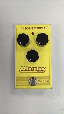 TC Electronic Afterglow Analog Chorus Guitar Effect Pedal Color is Yellow Japan!
