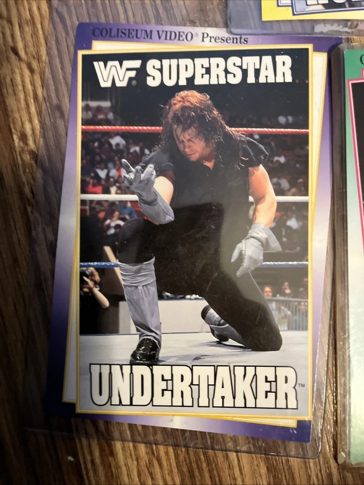 Lote de 3 postales del Coliseo WWF Hulk Hogan Macho Man & Undertaker raras Foto 4 de 4