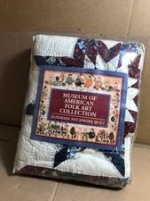 Vintage Museum Of American Folk Art 1987 Blazing Star Quilt 80" 60"