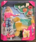 1997 Vintage Barbie & Ginger Pet Dog Mattel Doll #17116 Accessories Set NRFB