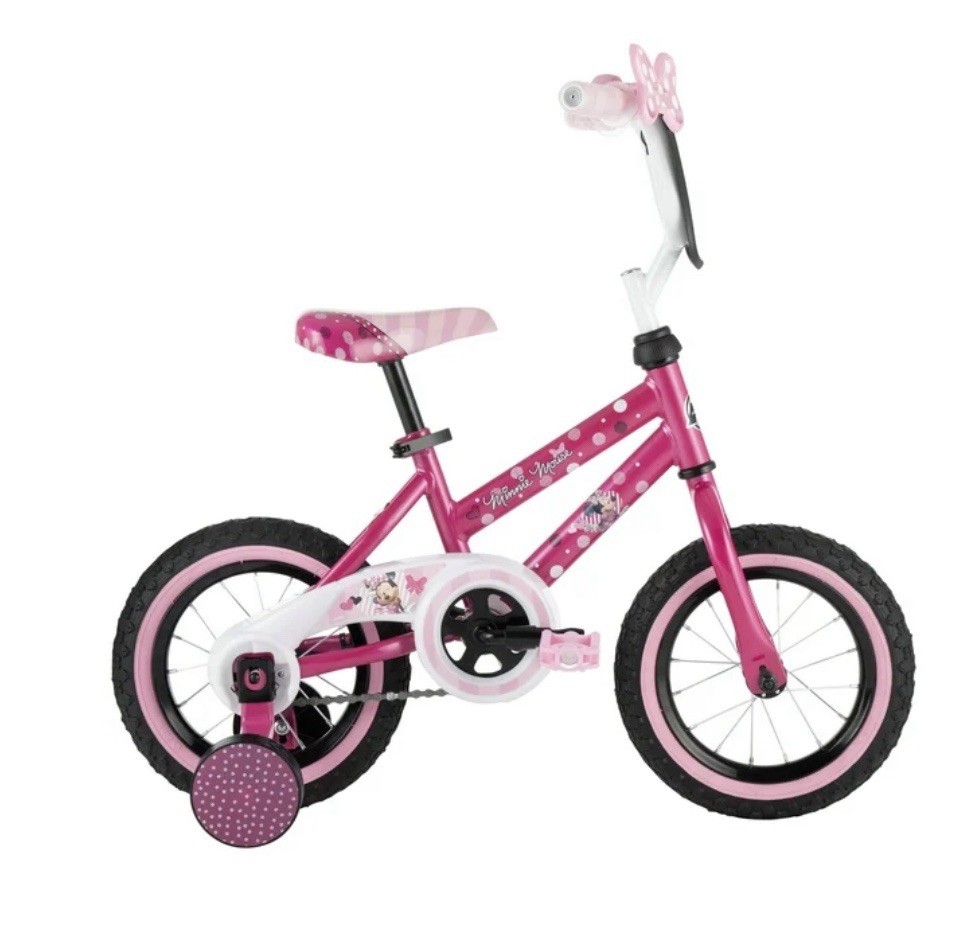 NEW Huffy Disney Minnie Mouse Kids Bike 12" Wheels Ages 3+ Training Wheels NEW