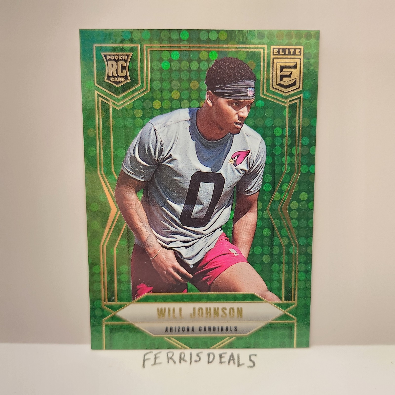 2025 Panini Donruss Elite - Rookies Will Johnson #115 Green Disco (RC)