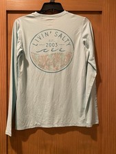 Salt Life Women s Light Teal Livin Salty SLX Drifit Shirt Long Sleeve NWT S