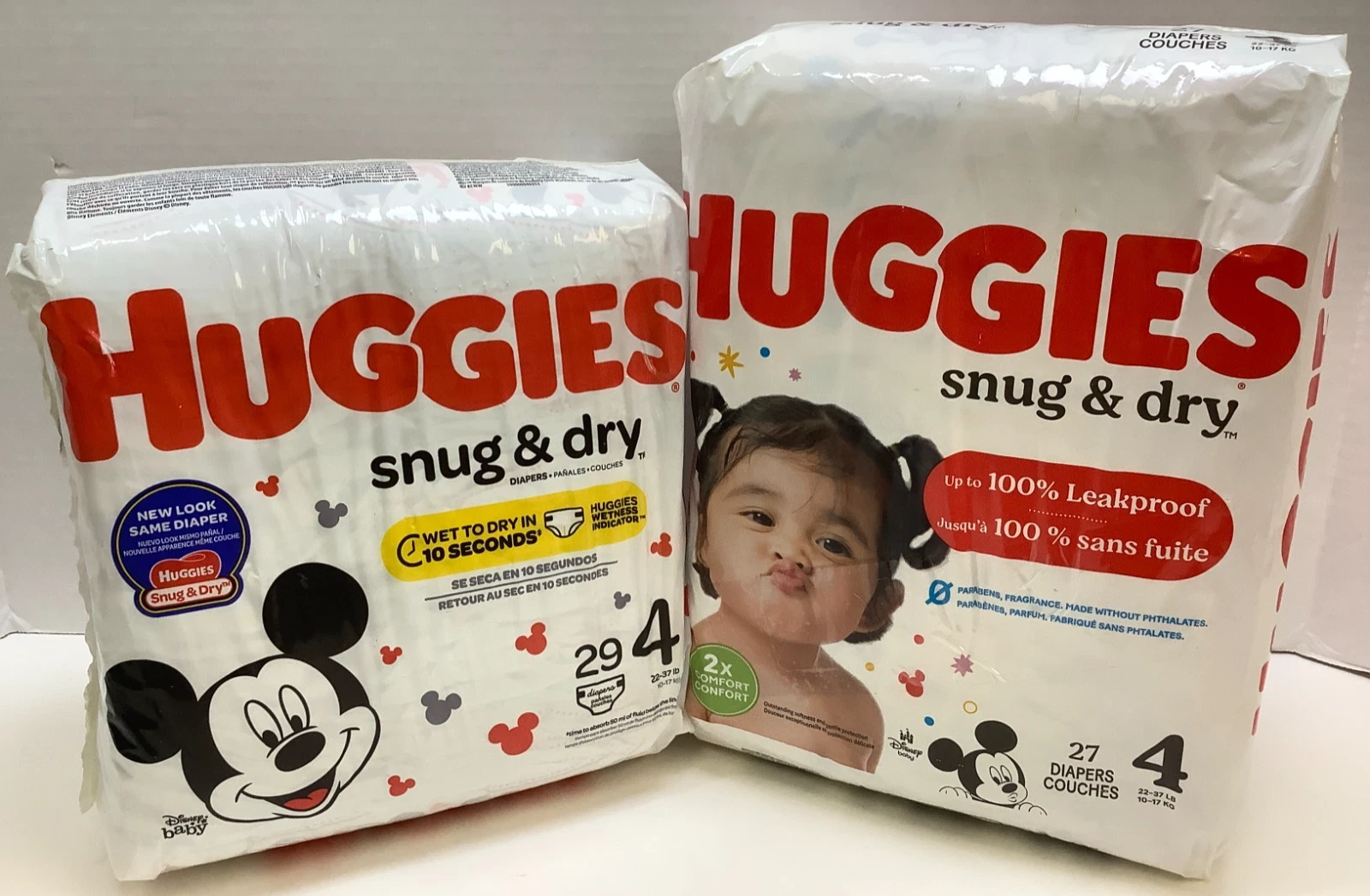 Huggies Snug & Dry Baby Diapers, Size 4 (22-37 lb), 56 Count