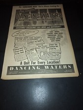 Dancing Waters Show Rare Original 1956 Promo Poster Ad Framed!
