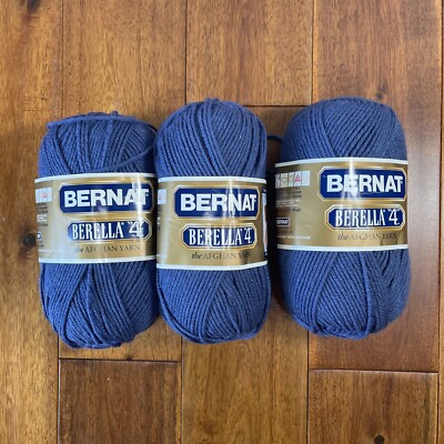 Bernat Berella Afghan Yarn Soft Periwinkle Blue 141 LOT