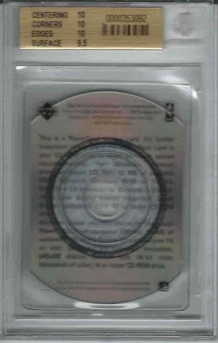 1998-99 UD Encore POWERDECK Vince Carter PRISTINE BGS 10 Rare OUTER SLEEVE #1/1 - Picture 2 of 2