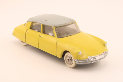 DINKY TOYS 24C * CITROEN DS 19  * 1:43 * ORIGINAL * YELLOW / GREY  * 1960