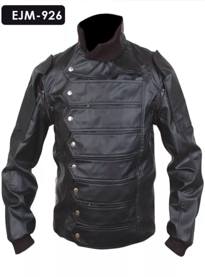 Captain america winter soldier leather best sale jacket