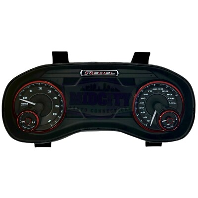2019 2020 RAM 1500 EVIC 7'' DIGITAL SPEEDOMETER INSTRUMENT CLUSTER OEM REBEL RED