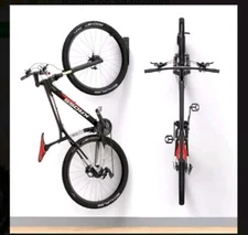 2 Pack Bike Rack Garage Wall Mount, Swivel vertical Swing 90 Degree Hanger Hook 