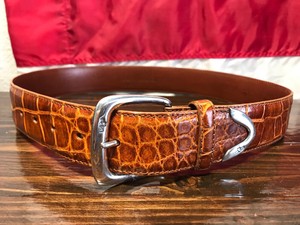 ralph lauren alligator belt