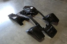 YAMAHA BANSHEE YFZ 350 BLACK STANDARD FRONT AND REAR FENDER SET PLASTICS