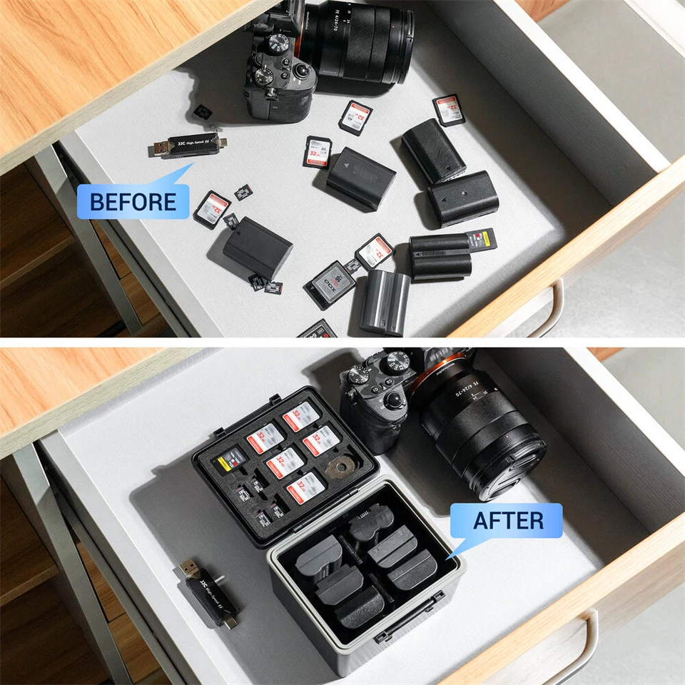 Camera Battery Case Holder Storage Box For Nikon EN-EN25 NP-FZ100 NP-W126 LP-E17 - Image 4 of 4