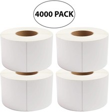 4000 Direct Thermal Labels 4in x 6in Shipping Label 3" Core 4 Rolls 1000 Per 4x6