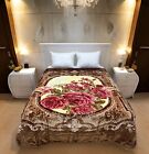 New Super Soft 2Side 2Ply Mink Style Reversible Queen Size Blanket 79x90”6.5lbs