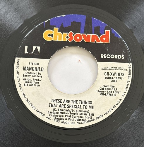 Manchild - (I Want To Feel Your) Power And Love 7” Soul Funk Vinyl Record EX - Picture 5 of 5