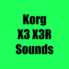 Sounds for Korg X3, X3R Synthesizers