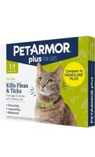 PetArmor Plus Flea and Tick Prevention for Cats 1 Dose Waterproof Topical