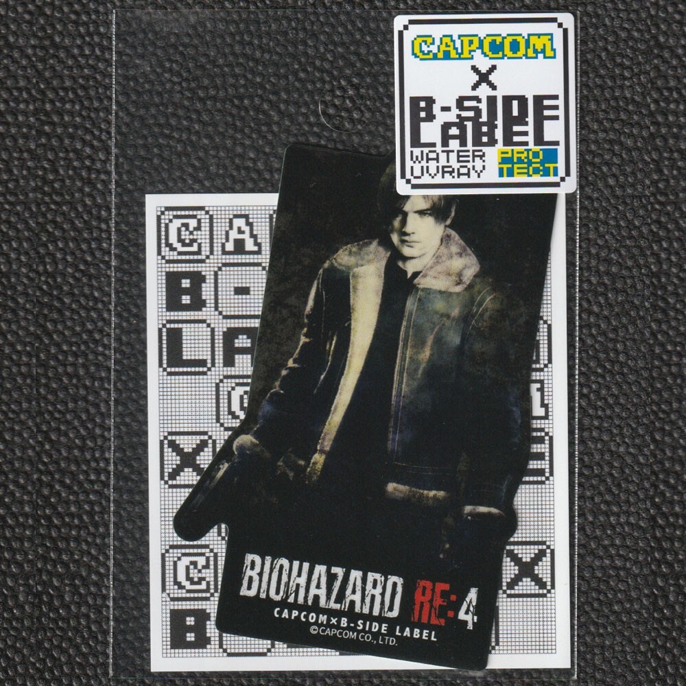 CAPCOM x B-Side Label Sticker BIOHAZARD RESIDENT EVIL Leon S