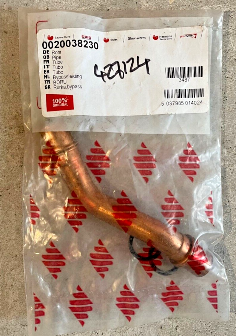 Glowworm Ultracom 24 30 38 CXI 18 30 SXI Pipe Tube 0020038230 New Genuine
