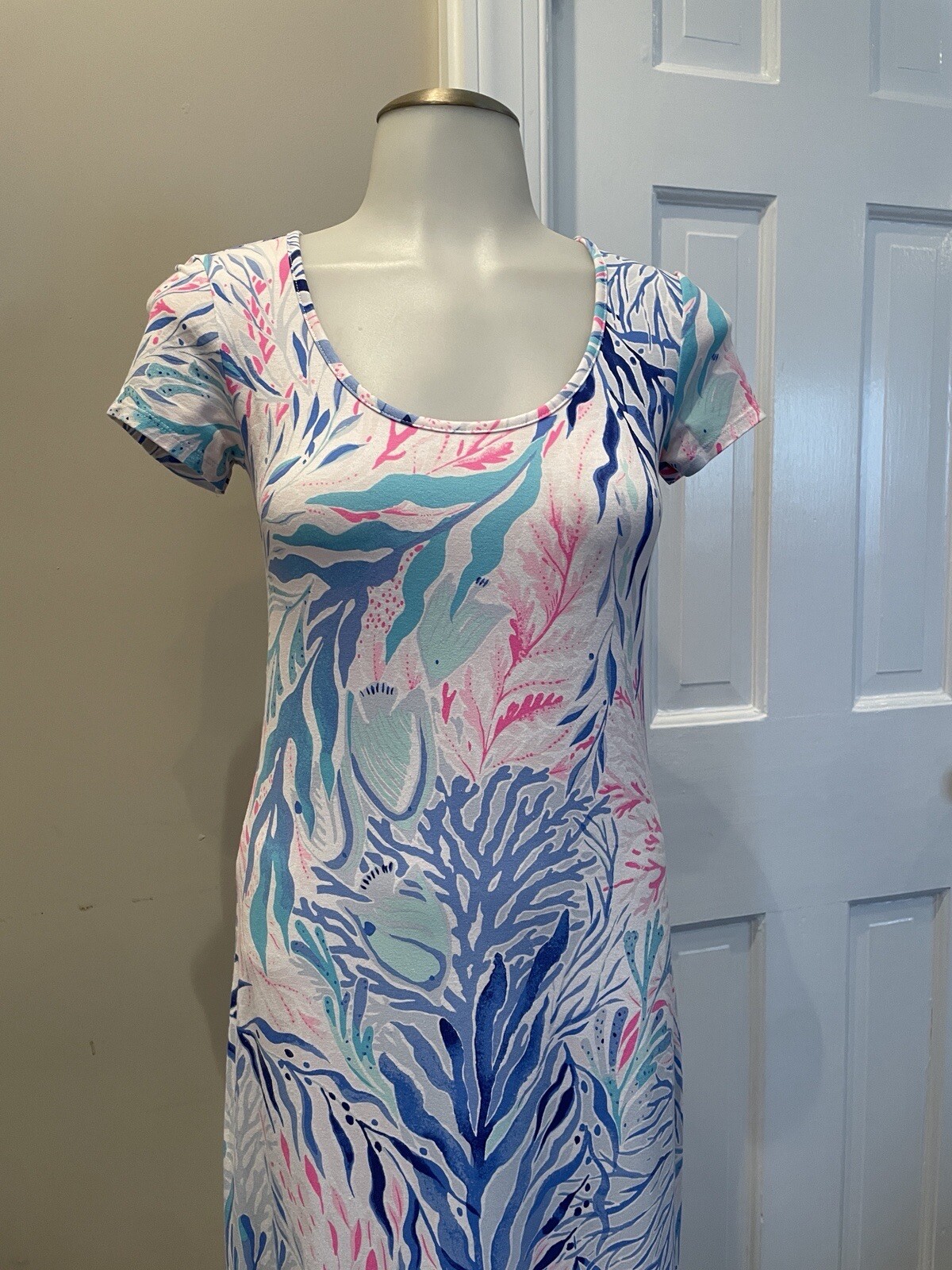 Dress Casual Maxi By Lilly Pulitzer In Navy, Size: L