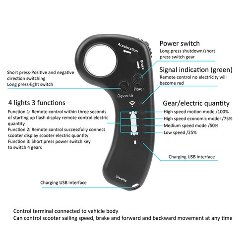 Electric Skateboard Remote Replacement Smart Wireless Remote Skateboard - Picture 14 of 23