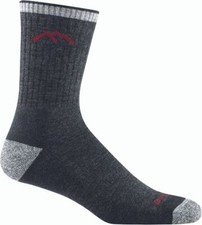 Darn Tough 1466 BLACK Merino Wool Men's Hiker Micro Crew Midweight Hiking Sock
