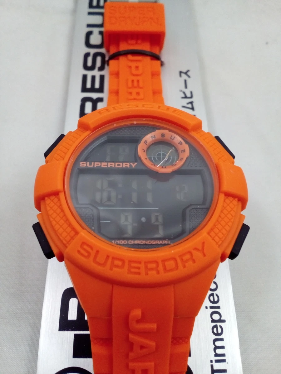 Superdry Hommes Num rique Quartz Montre Bracelet en Silicone